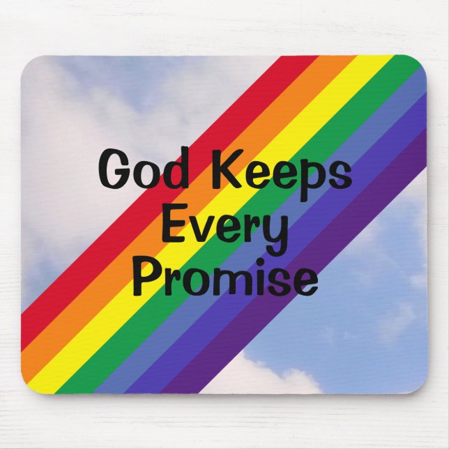 Helle Regenbogen in Sky Inspirational Niedlich Mousepad (Vorne)