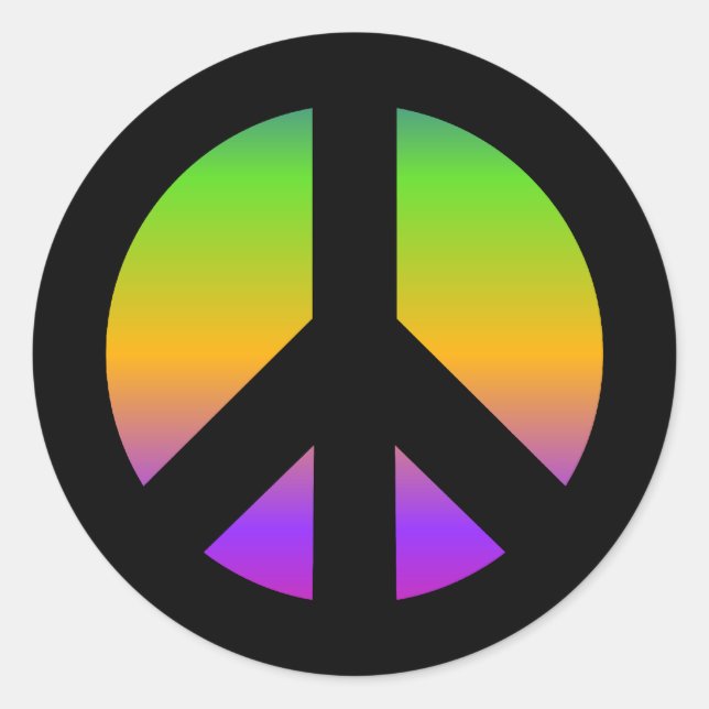 Helle Regenbogenaufkleber Runder Aufkleber (Vorderseite)