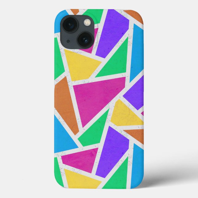 Helle Regenbogenfarben Mosaik Case-Mate iPhone Geh Hülle (Rückseite)