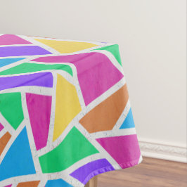 Helle Regenbogenfarben Mosaik Tischdecke