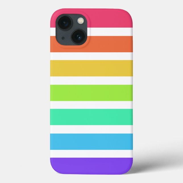 Helle Regenbogenstreifen Case-Mate iPhone Gehäuse Case-Mate iPhone Hülle (Rückseite)