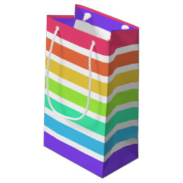Helle Regenbogenstreifen Kleine Geschenktüte