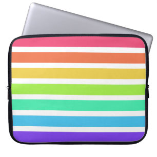 Helle Regenbogenstreifen Laptopschutzhülle