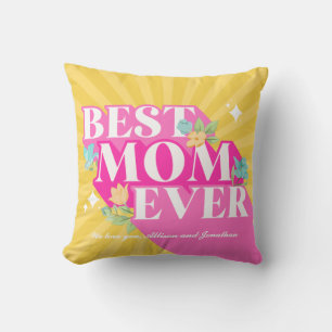 Helle Retro Groovy Beste Mutter Aller Zeiten Kissen