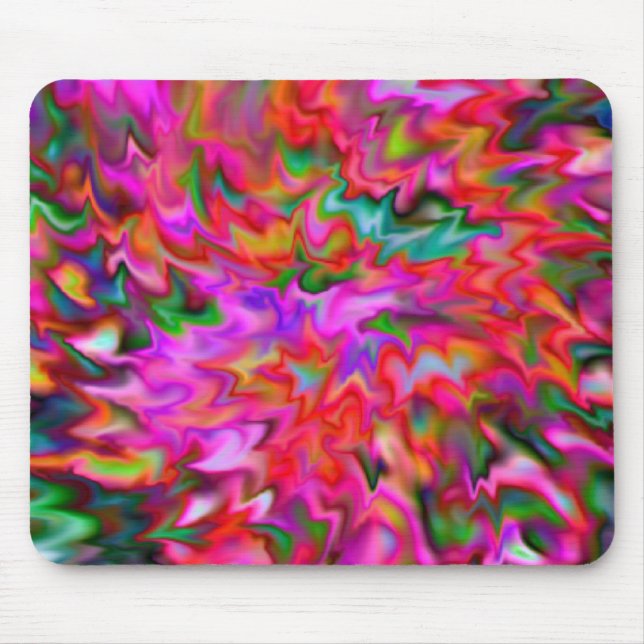 Helle rosa abstrakte Mausunterlage Mousepad (Vorne)