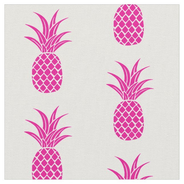 Helle rosa Ananas Stoff (Nahaufnahme)