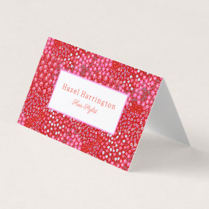 Helle Rosa Flora Business Card Stift Visitenkarten