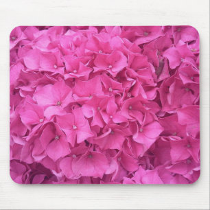 Helle rosa Hortensienblüten Mousepad