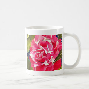 Helle rosa Kamelie Aquarell-Blumenkunst Tasse