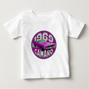Helle rosa Linie Camaro 1969 Baby T-shirt
