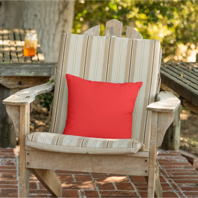 Helle Rot-Solid-Farbe Kissen (Stuhl)
