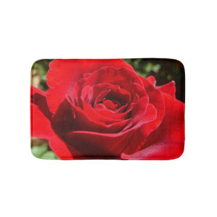 Helle Rote Rose Blume Schöne Blumenpracht Badematte