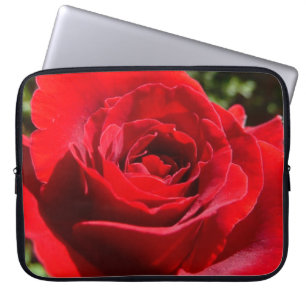 Helle Rote Rose Blume Schöne Blumenpracht Laptopschutzhülle