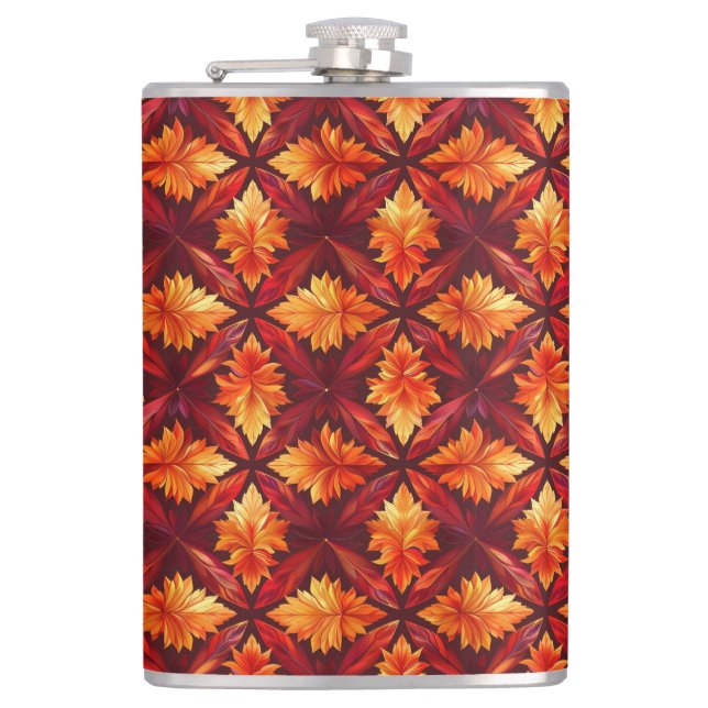 HELLE ROTE UND ORANGE FALL AUTUMNSTÜCKE FLACHMANN (Vorderseite)