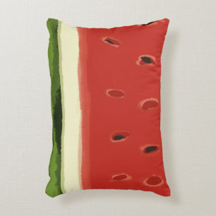 Helle Rote Wasserfarbe Wassermelone Akzente Pillow Dekokissen