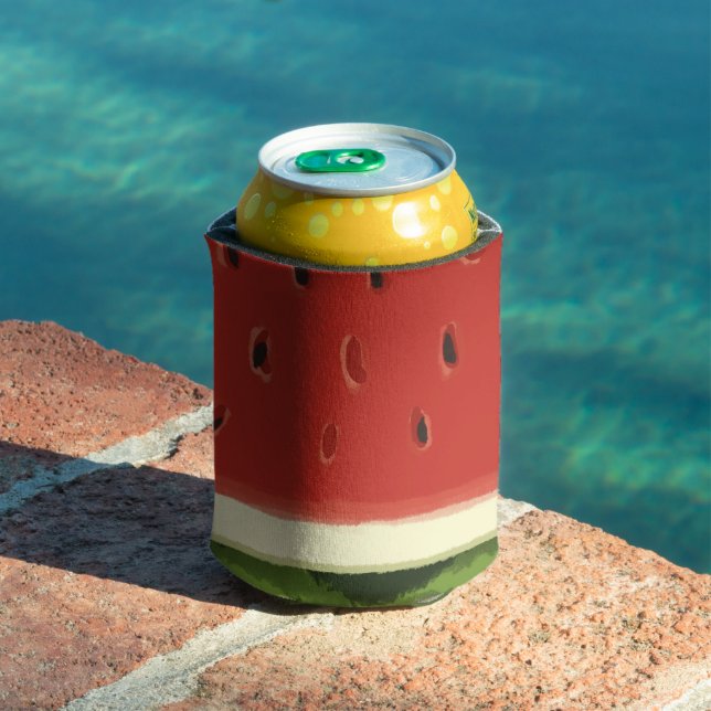 Helle Rote Wasserfarbe Wassermelone Cooler Dosenkühler (In Situ Pool)