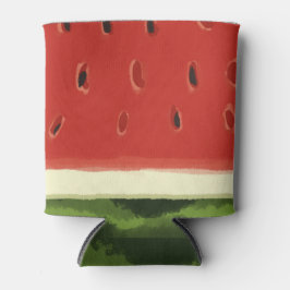 Helle Rote Wasserfarbe Wassermelone Cooler Dosenkühler