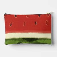 Helle Rote Wasserfarbe Wassermelone Druck Nähtasch
