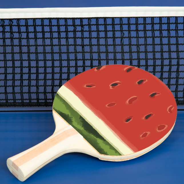 Helle Rote Wasserfarbe Wassermelone Ping Pong Padd Tischtennis Schläger (InSitu)