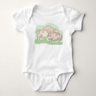 Helle Schafe Baby Strampler