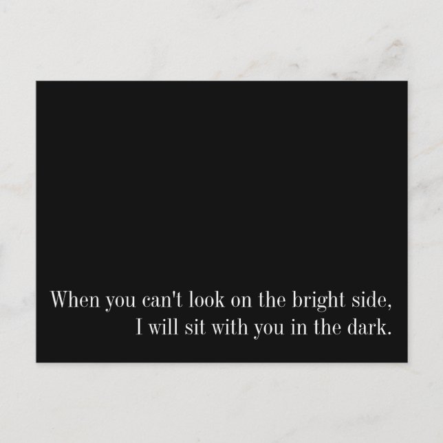 Helle Seitenkarte Postkarte (Vorderseite)