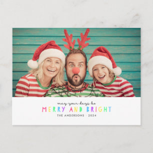 Helle Single Foto Holiday Postcard Postkarte