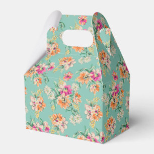 Helle Skizze-Blumenmuster Geschenkschachtel