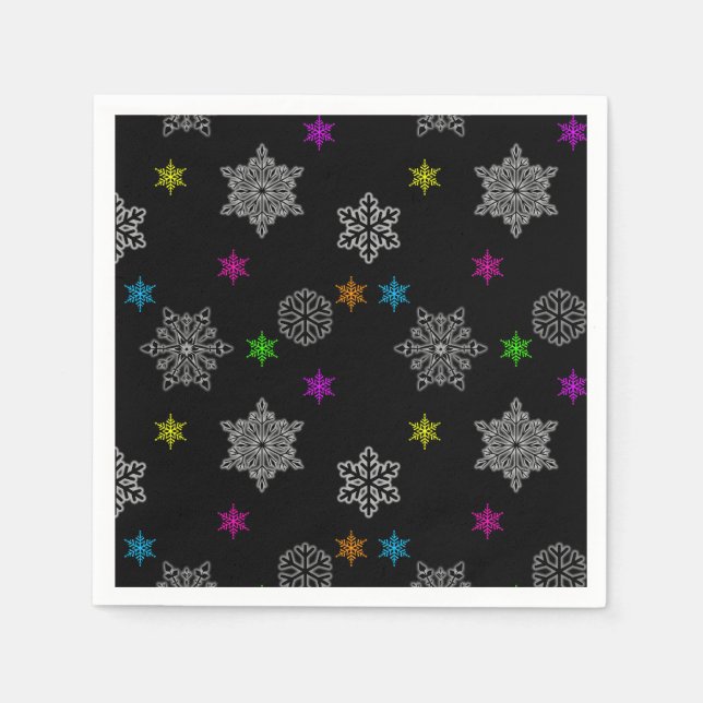 Helle Snowflake Napkins Serviette (Vorderseite)