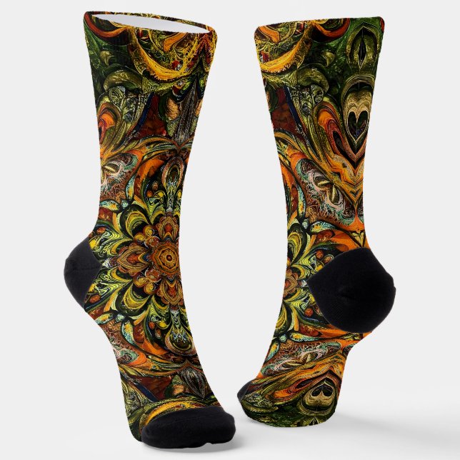 Helle Socken Ausgefeilte nahtlose Muster 0039289 (Gewinkelt)