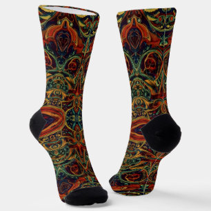 Helle Socken Ausgefeilte nahtlose Muster 0039312