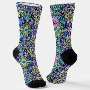 Helle Socken Ausgefeilte nahtlose Muster 0039351