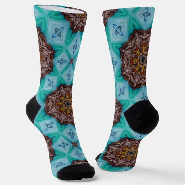 Helle Socken Fraktal Nahtlose Muster 0041976 (Gewinkelt)