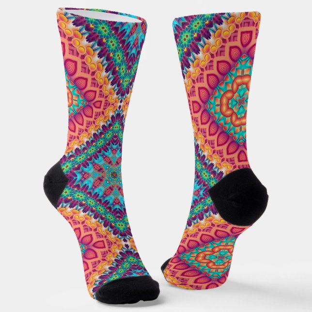 Helle Socken Fraktal Nahtlose Muster 0042014 (Gewinkelt)