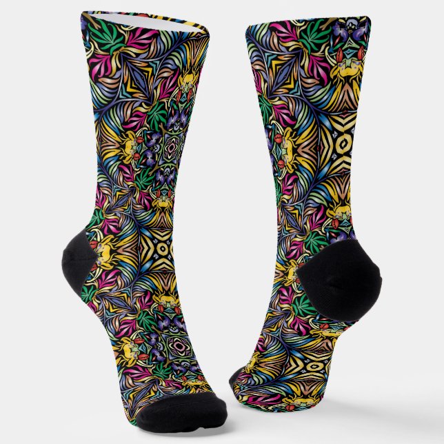 Helle Socken Fraktal Nahtlose Muster 0042016 (Gewinkelt)