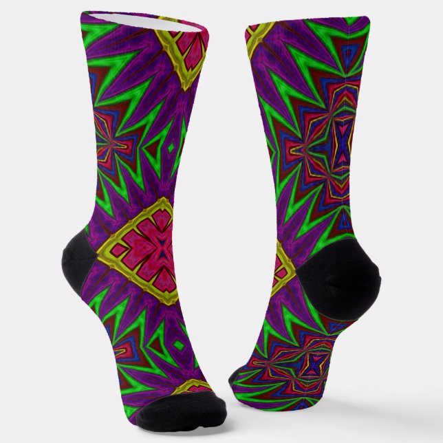 Helle Socken Fraktal Nahtlose Muster 0042022 (Gewinkelt)