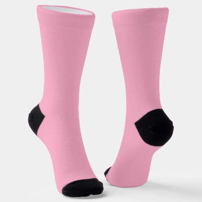 Helle Socken RANDOPIX Einfarbig Rose (Gewinkelt)