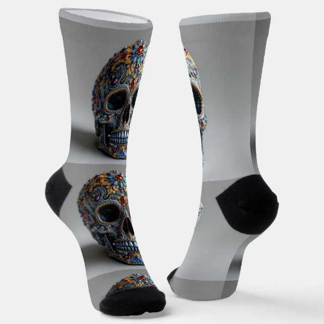 Helle Socken Schädel Bilder 0037655 (Gewinkelt)