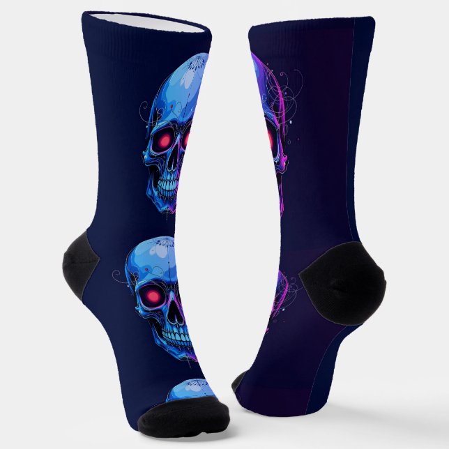 Helle Socken Totenkopf Bilder 0037636 (Gewinkelt)