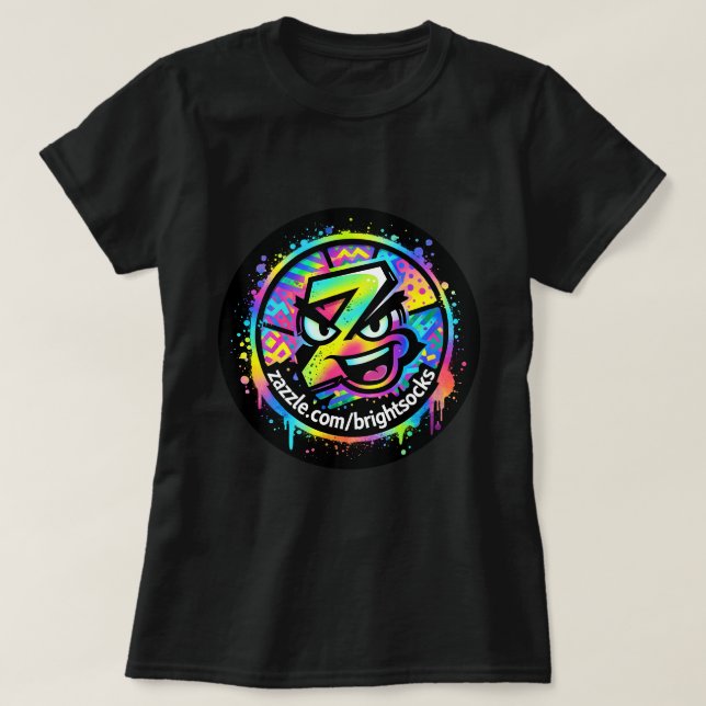 Helle Socken Z Logo T-Shirt (Design vorne)