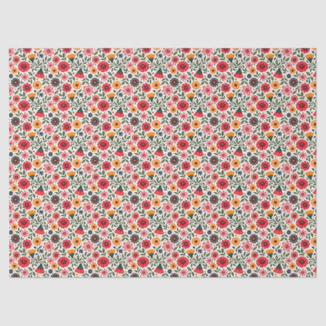 Helle Sommer-Blume Seidenpapier (Vorderseite)
