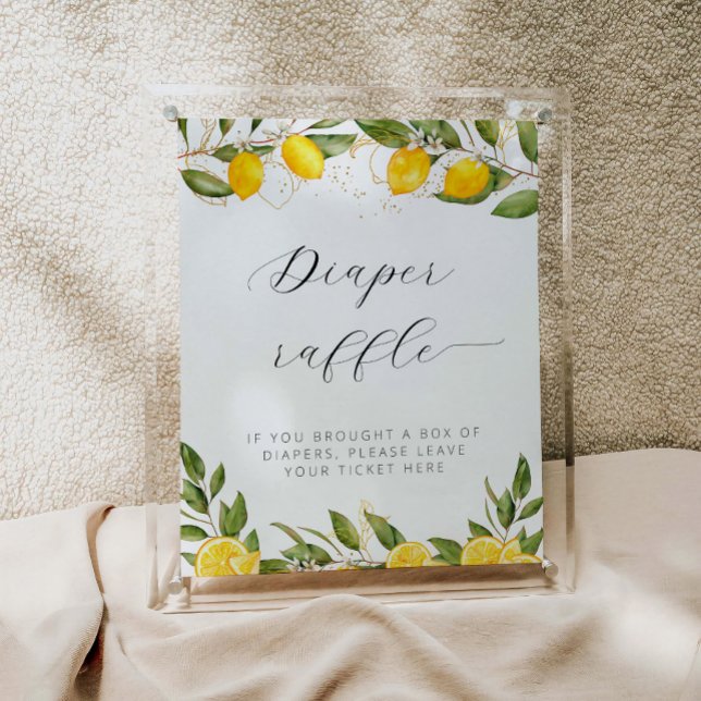 Helle Sommer Lemon Babydusche Windelwanne Raffel Poster (Von Creator hochgeladen)