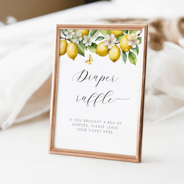 Helle Sommer Lemon Babydusche Windelwanne Raffel Poster (Von Creator hochgeladen)