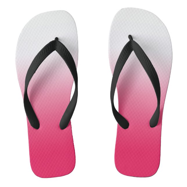 Helle Sommer Rot und Weiß Gradienten Ober Flip Flops (Fußbett)
