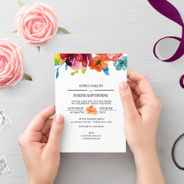 Helle Sommerromantik romantische Blumenhochzeit I Einladung