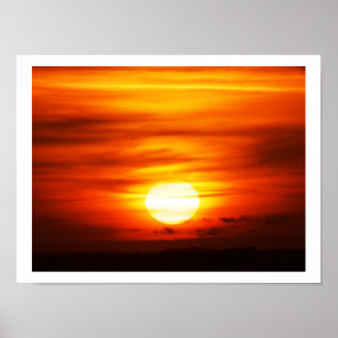 Helle Sonne bei Sonnenuntergang, Jersey Poster