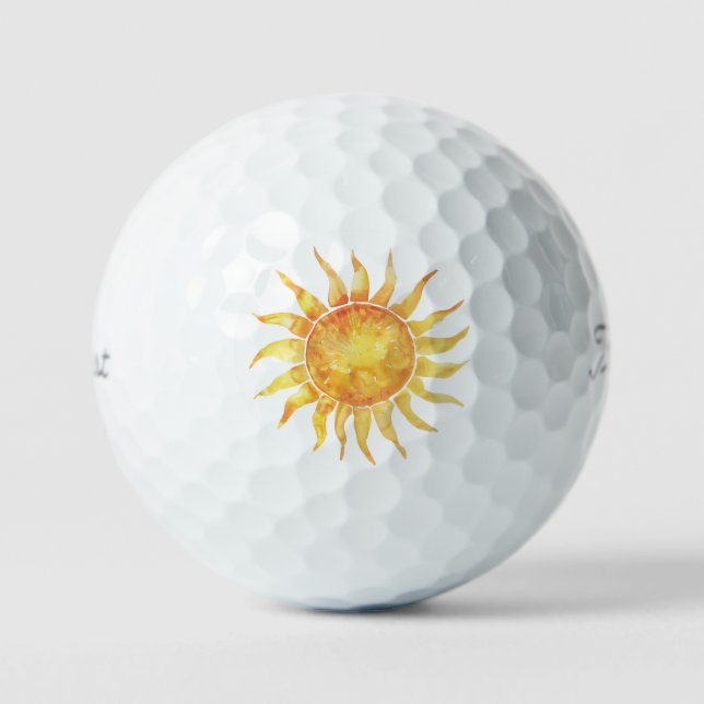 Helle Sonne Golfball (Vorderseite)