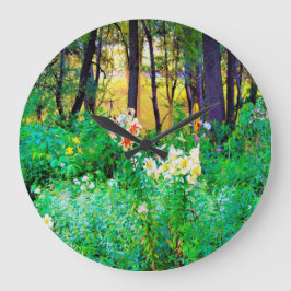 Helle Sonnenaufgänge mit Tree Lilis in meinem Rubi Große Wanduhr