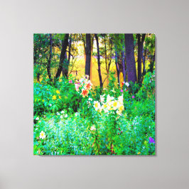 Helle Sonnenaufgänge mit Tree Lilis in meinem Rubi Leinwanddruck