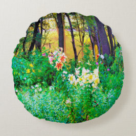 Helle Sonnenaufgänge mit Tree Lilis in meinem Rubi Rundes Kissen