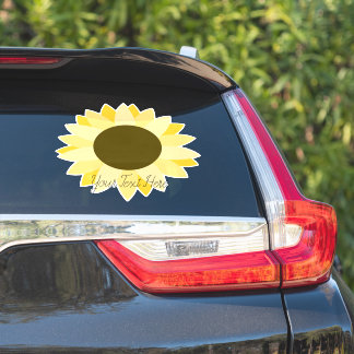Helle Sonnenblume auf Blue Car Truck Auto Decal Aufkleber